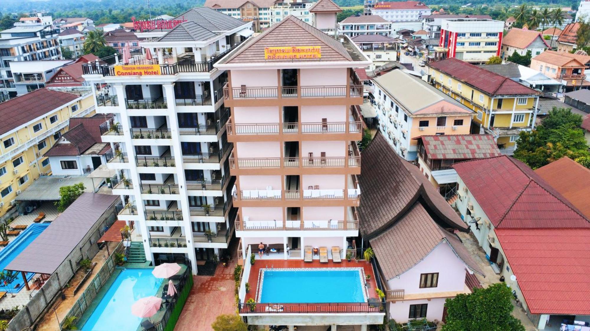 Vangvieng Sisavang Mountain View Hotel Vangviang Kültér fotó